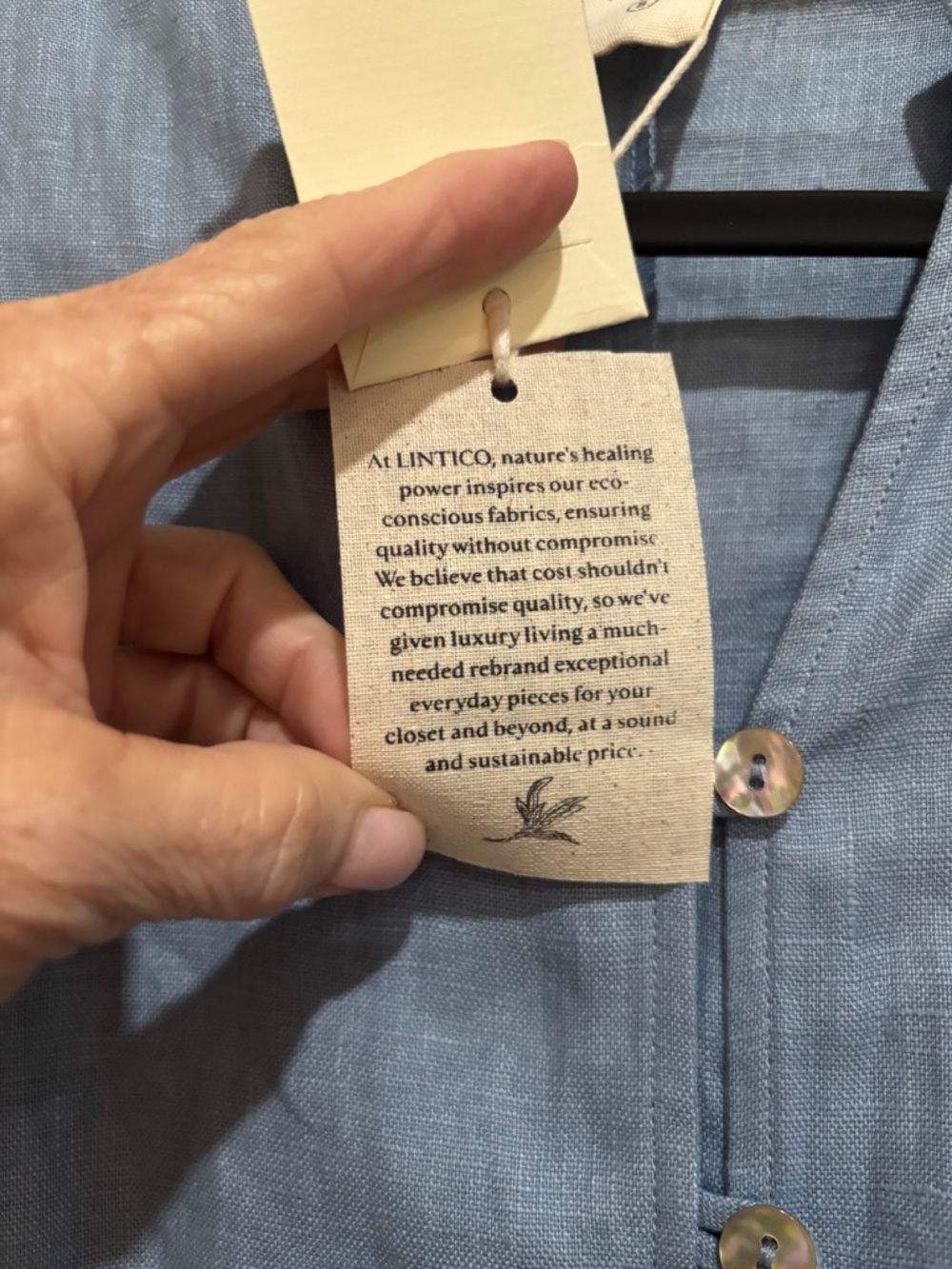 WOMENS LINEN LONG TOP - Picture 7 of 16